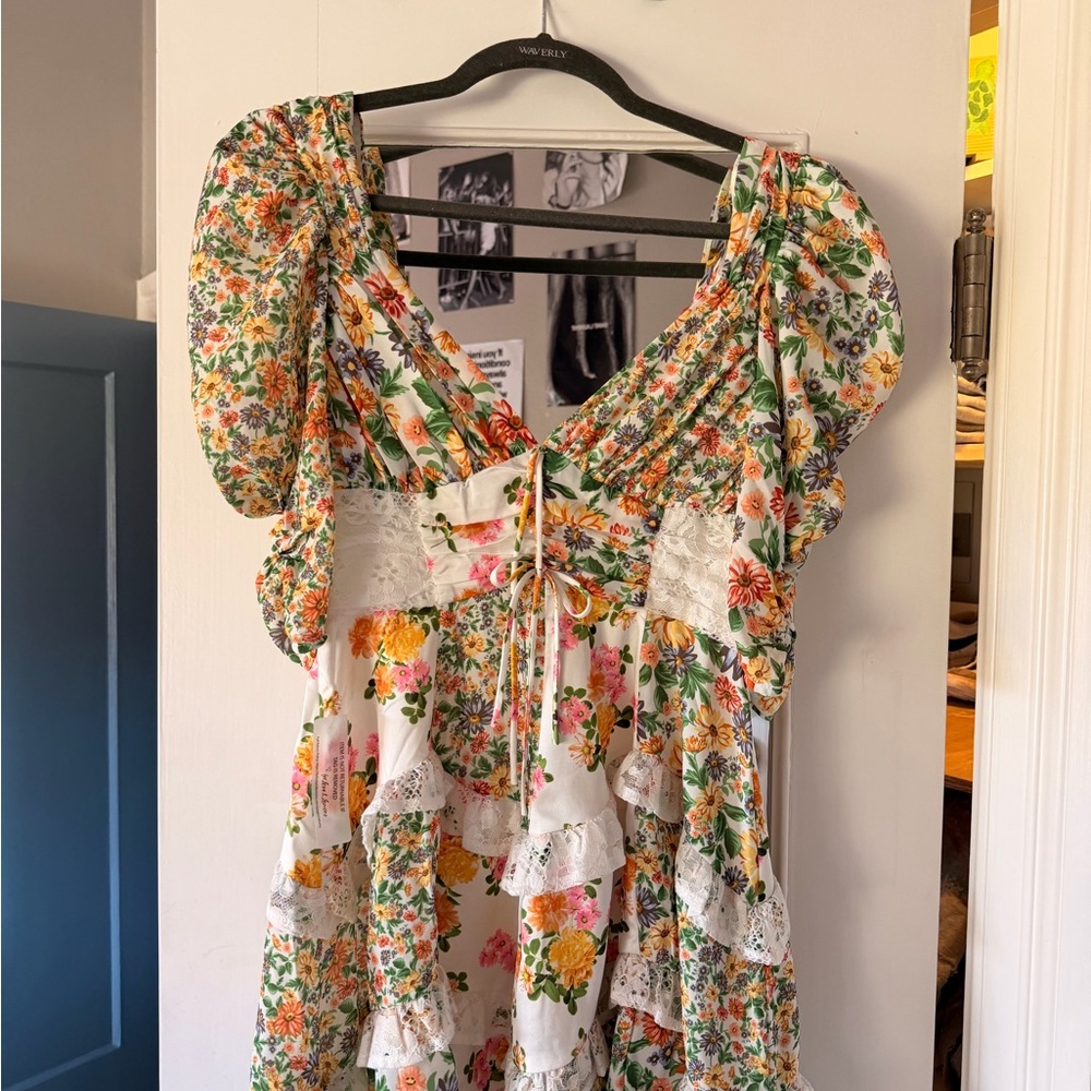 For Love And Lemons Multicolor Floral Dress